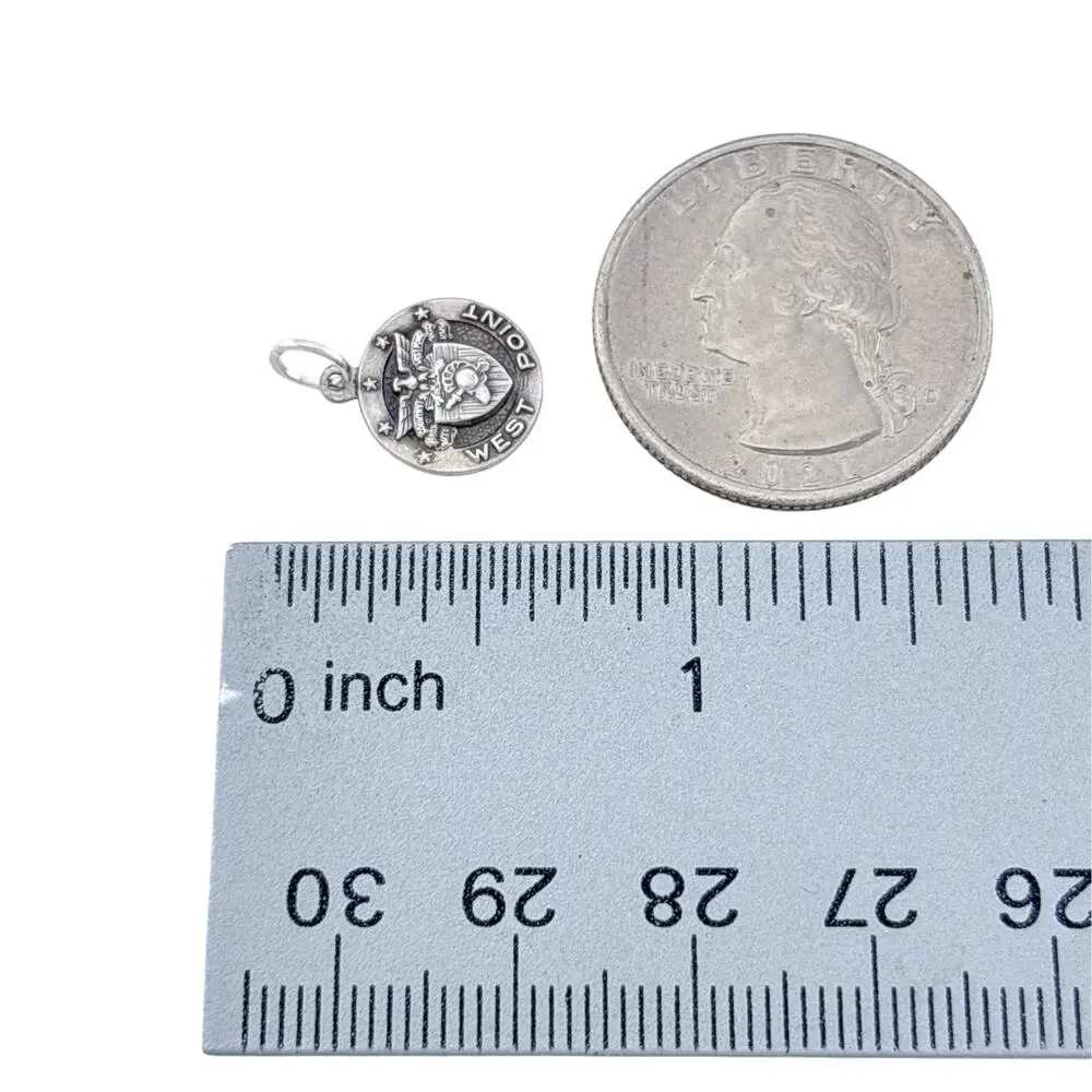 Vintage Sterling Silver 925 West Point USMA Charm Pendant_8